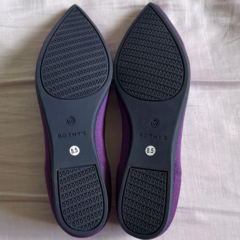NEW Rothy's Violet Vibrant Purple Women's Flats - Picture 2 of 2